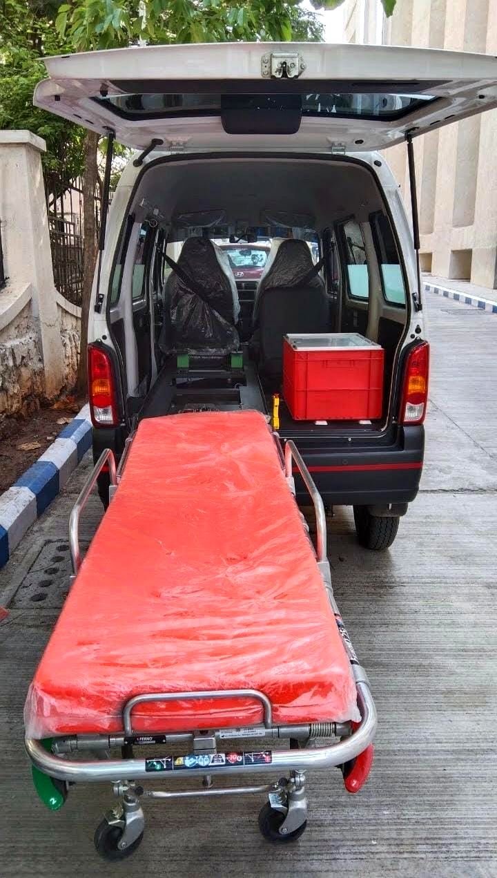 Mortuary van interior